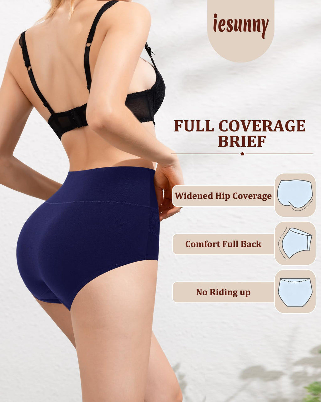 Tummy Control Underwear Womens High Waisted Cotton Postpartum Panties