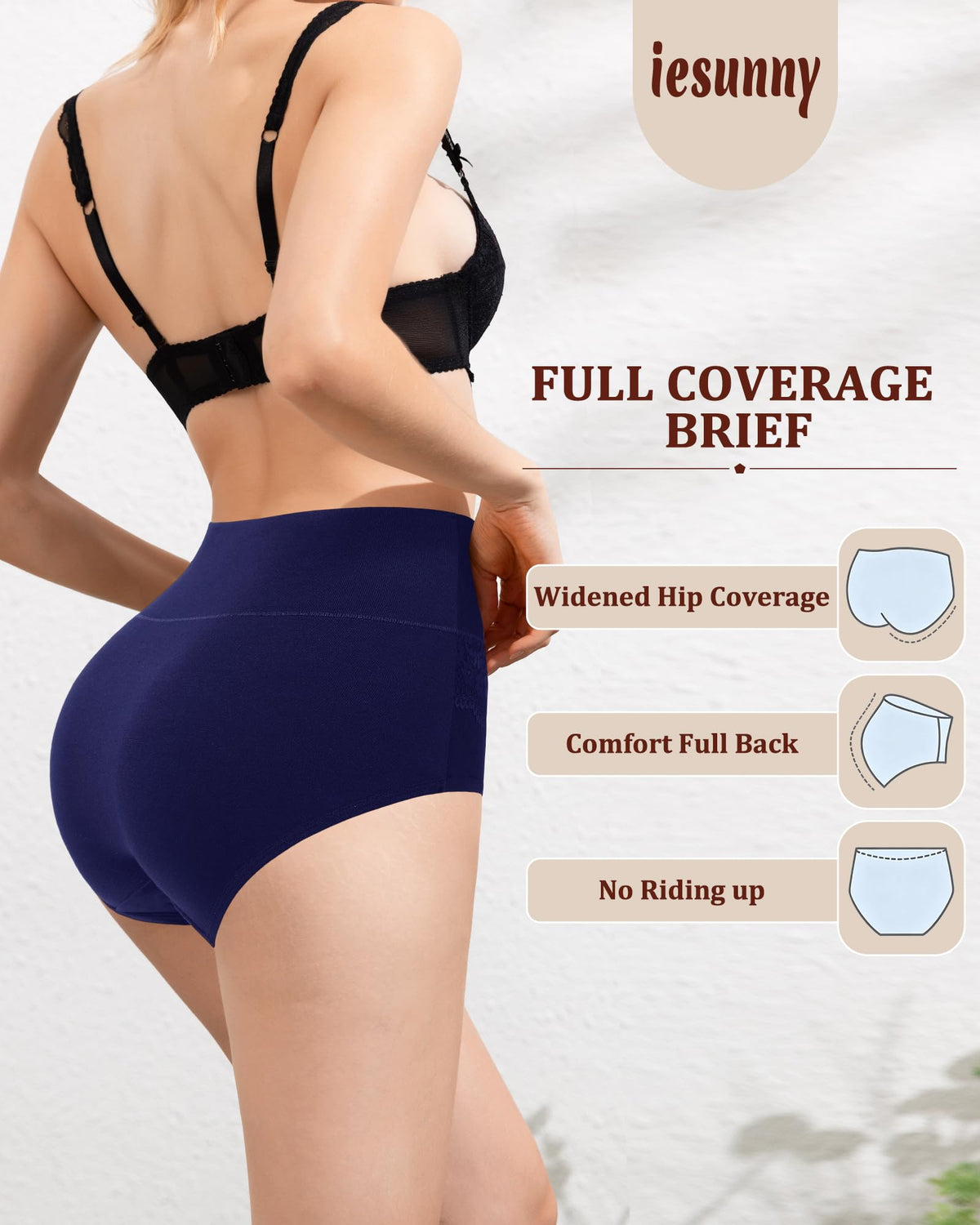 Tummy Control Underwear Womens High Waisted Cotton Postpartum Panties