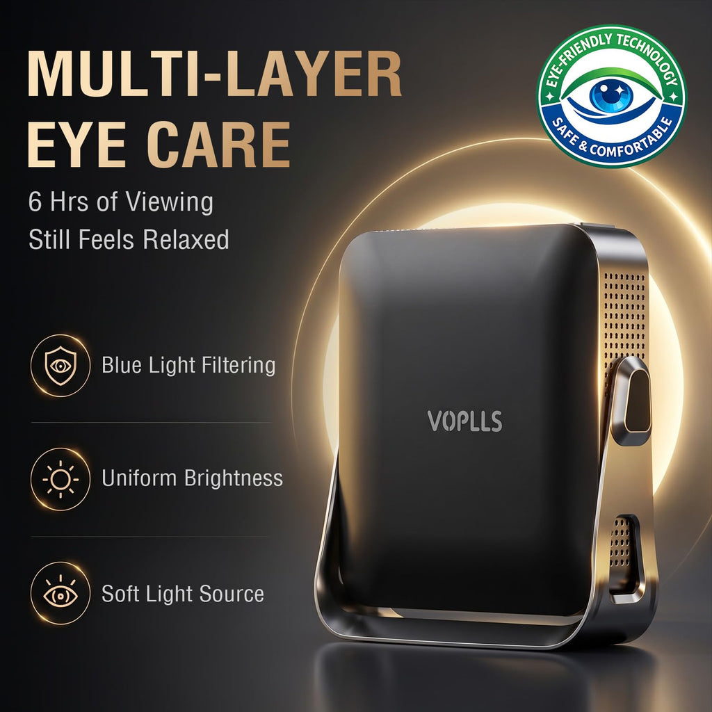 Now with Netflix/1080P-VOPLLS Smart Mini Projector with WiFi and Bluetooth