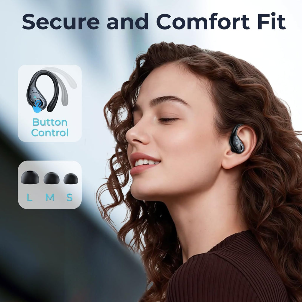 occiam Active Noise Cancelling Earbuds Wireless Bluetooth Headphones