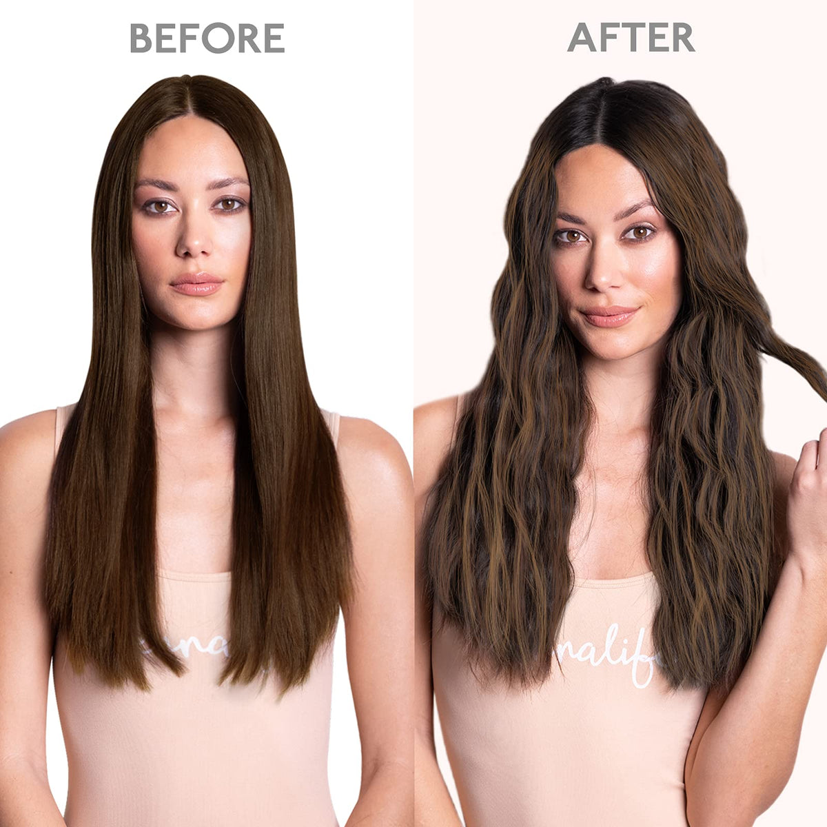 WENNALIFE Clip in Hair Extensions, 150g 18 Inch 9pcs Balayage Dark Brown to Chestnut Brown Remy Hair Thicker Double Weft Extensiones De Cabello Humano Con Clip Ins Straight Full Volume