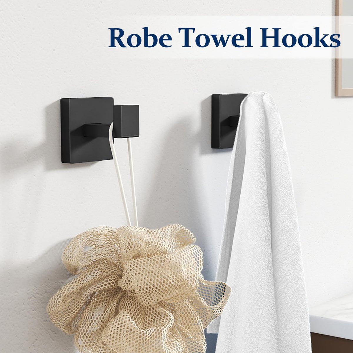 STWWO 20-Pieces Matte Black Bathroom Hardware Set