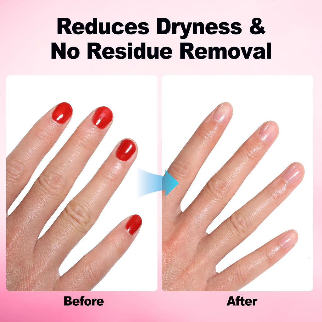 Nail Polish Remover: Pump Bottle, Non-Acetone, Quickly Remove Nail Polish