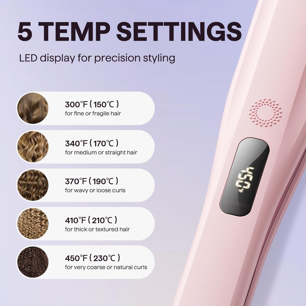 Wavytalk Steam Hair Straightener Steam Sesh for Less Heat Damage, Flat Iron