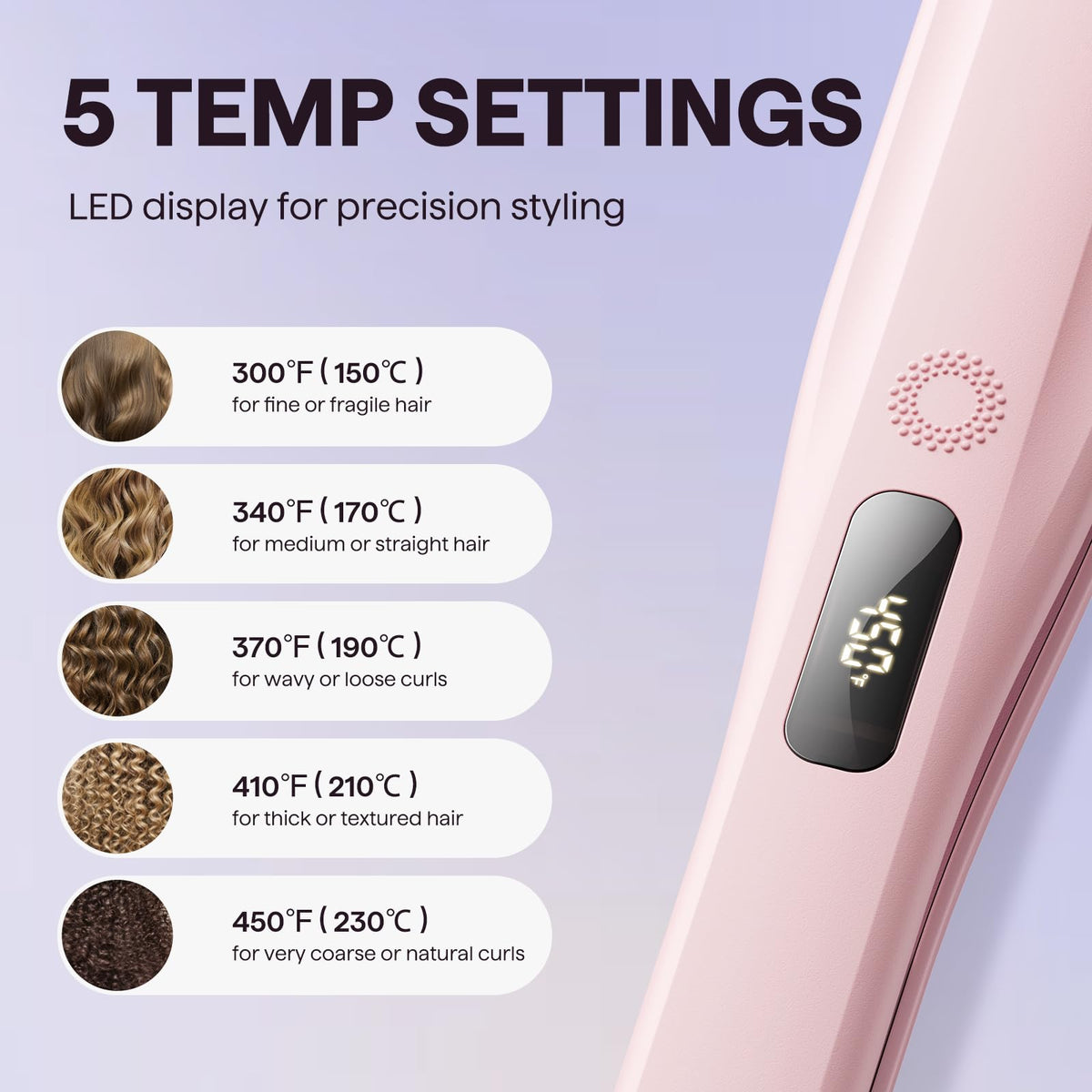 Wavytalk Steam Hair Straightener Steam Sesh for Less Heat Damage, Flat Iron