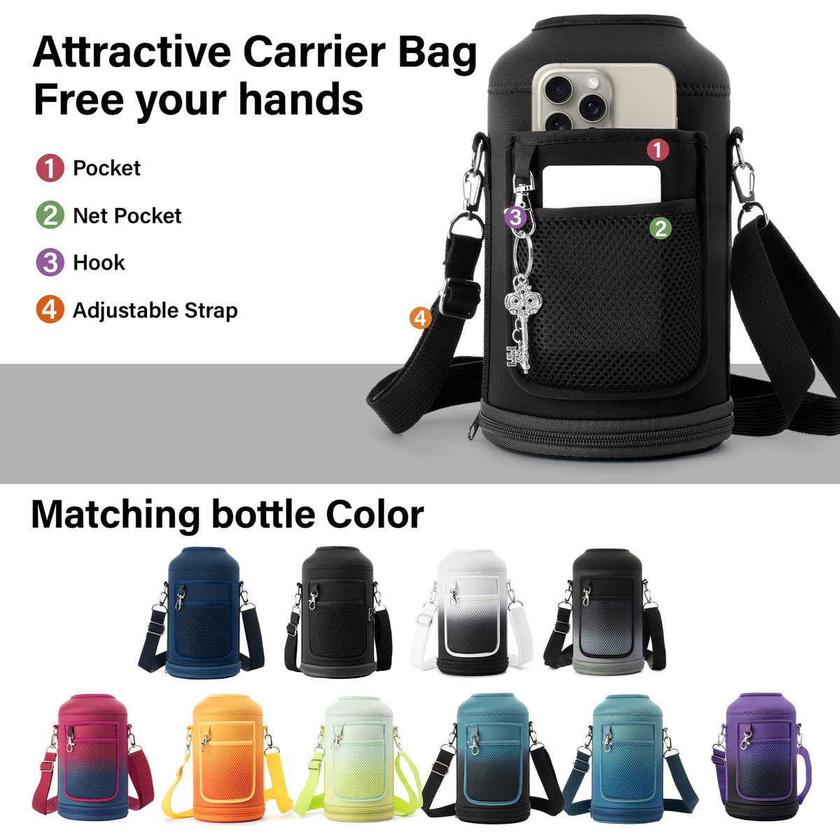 DYSANKY 1 Gallon Water Bottle Insulated