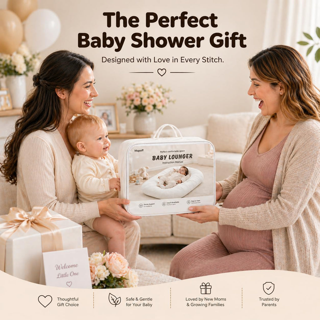 Mapotf Baby Lounger for Newborns 0-24 Months - Baby Essentials