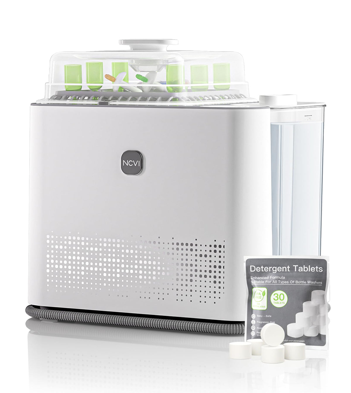 NCVI Large Baby Bottle Washer, Sterilizer and Dryer, Holds 6 Bottles