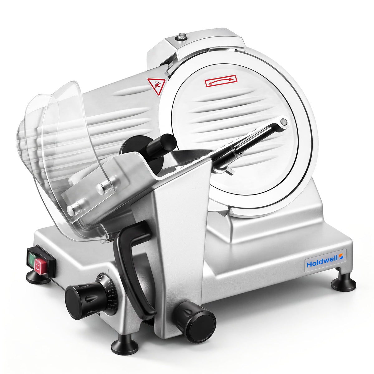 240W Electric Meat Slicer Commercial, 10" Adjustable Carbon Steel Blade