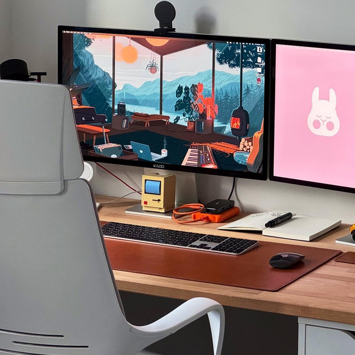 Kado 2-Pack Dual 22" 1920x1080 120Hz 105% sRGB FHD Computer Monitor
