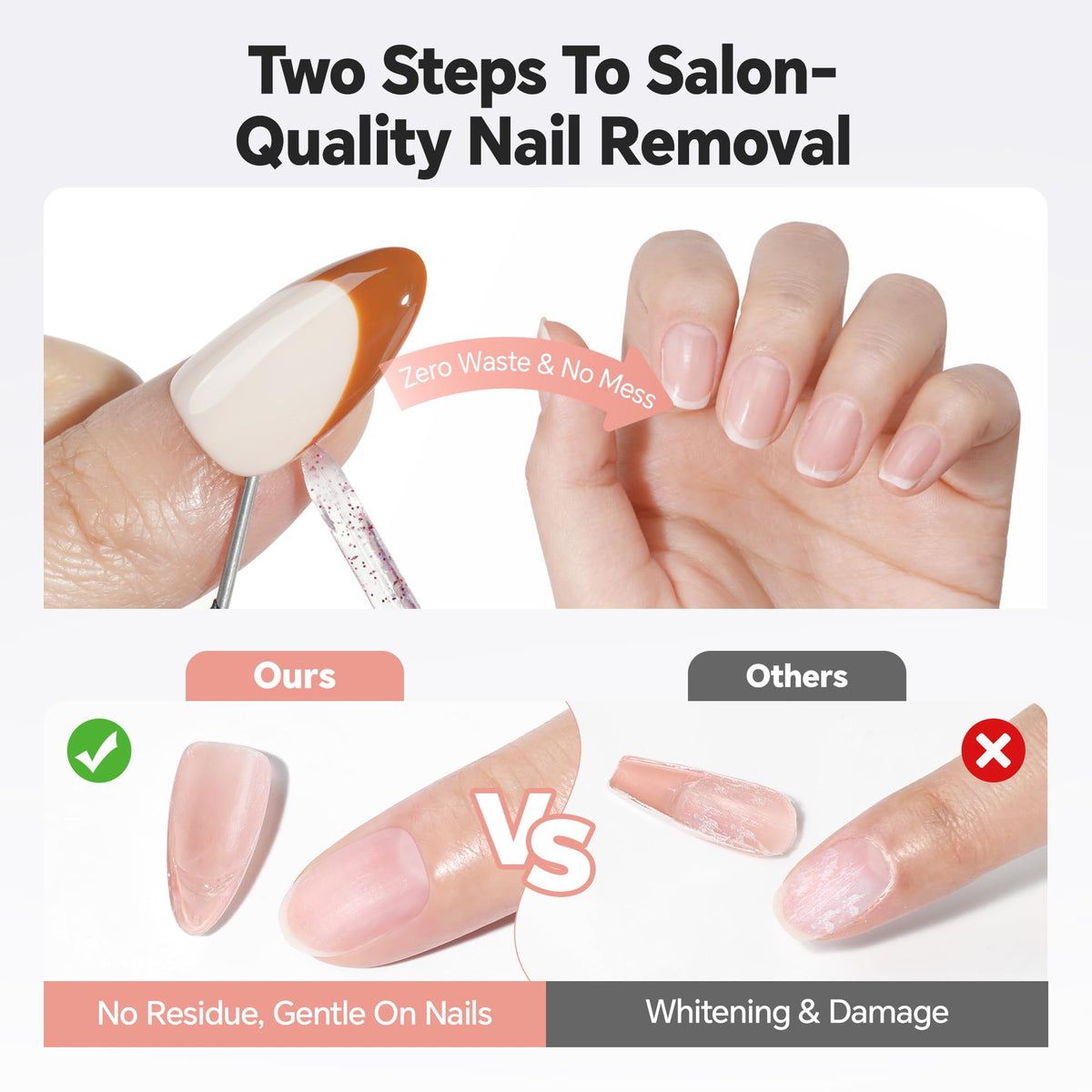 Luckyfairy Nail Glue Remover 20ml*2pcs for Press Ons Pinpoint