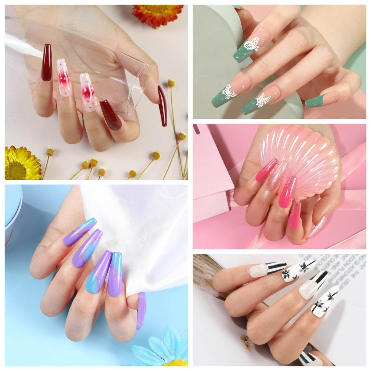 COSCELIA 53pcs Gel Nail Polish Kit with U V light & Drill Gel Manicure Kit