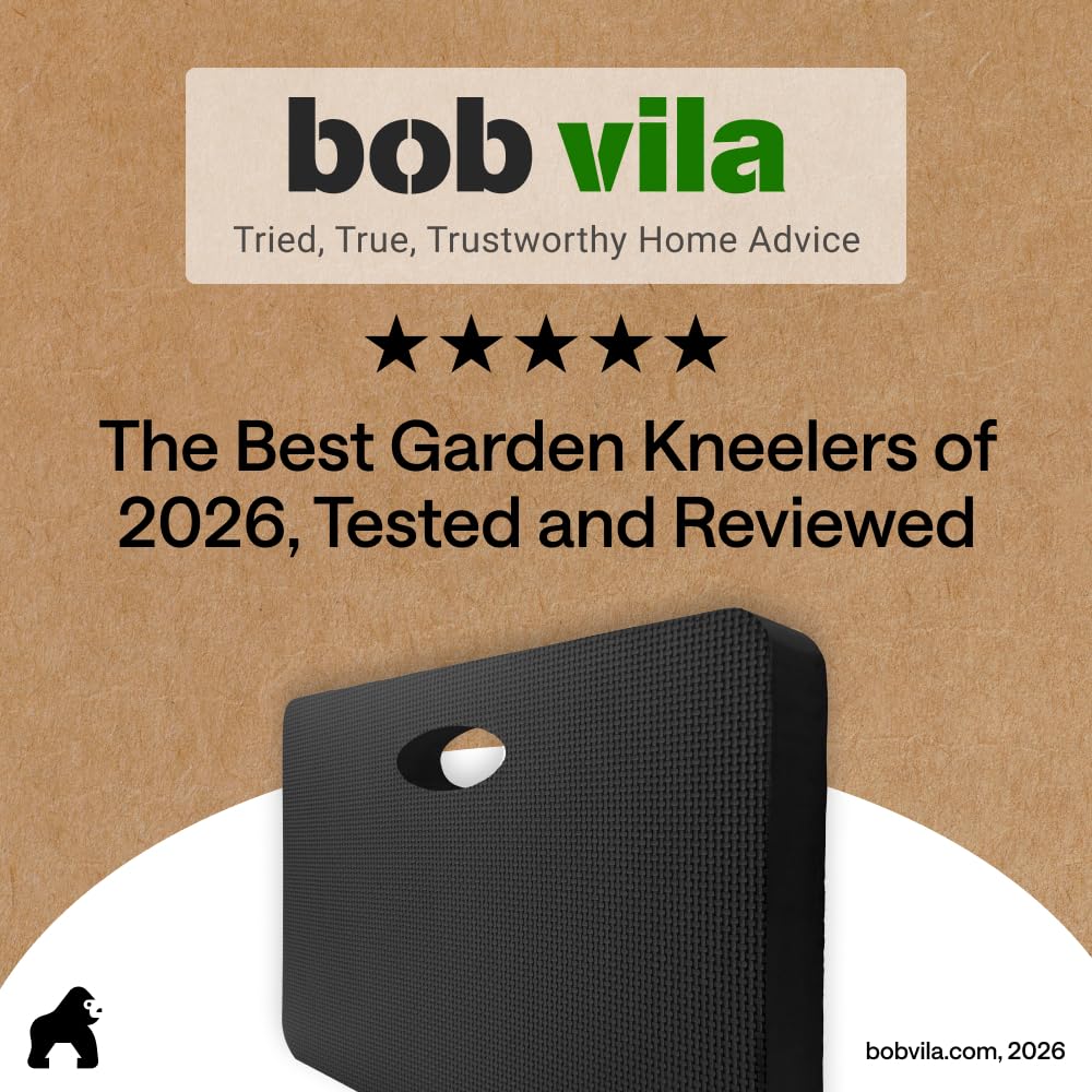 GORILLA GRIP® Extra Thick Foam Kneeling Pad for Gardening, 17.5x11 Black