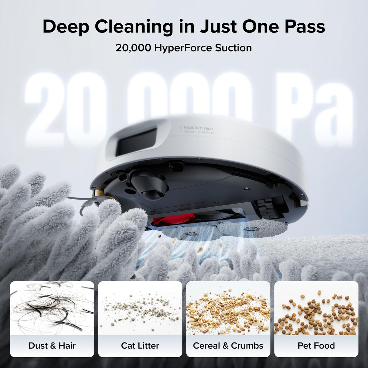 roborock 2026 New Qrevo 2 Pro Robot Vacuum and Mop, 20,000Pa Suction