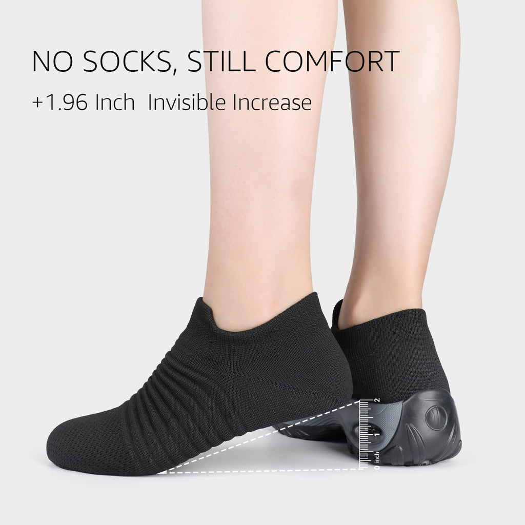 STQ Walking Shoes Women Slip on Sneakers Comfortable Ladies Work Black 7