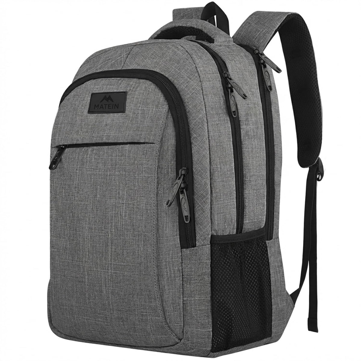 MATEIN Travel Laptop Backpack, 15.6 Inch College School Computer Bag, Grey