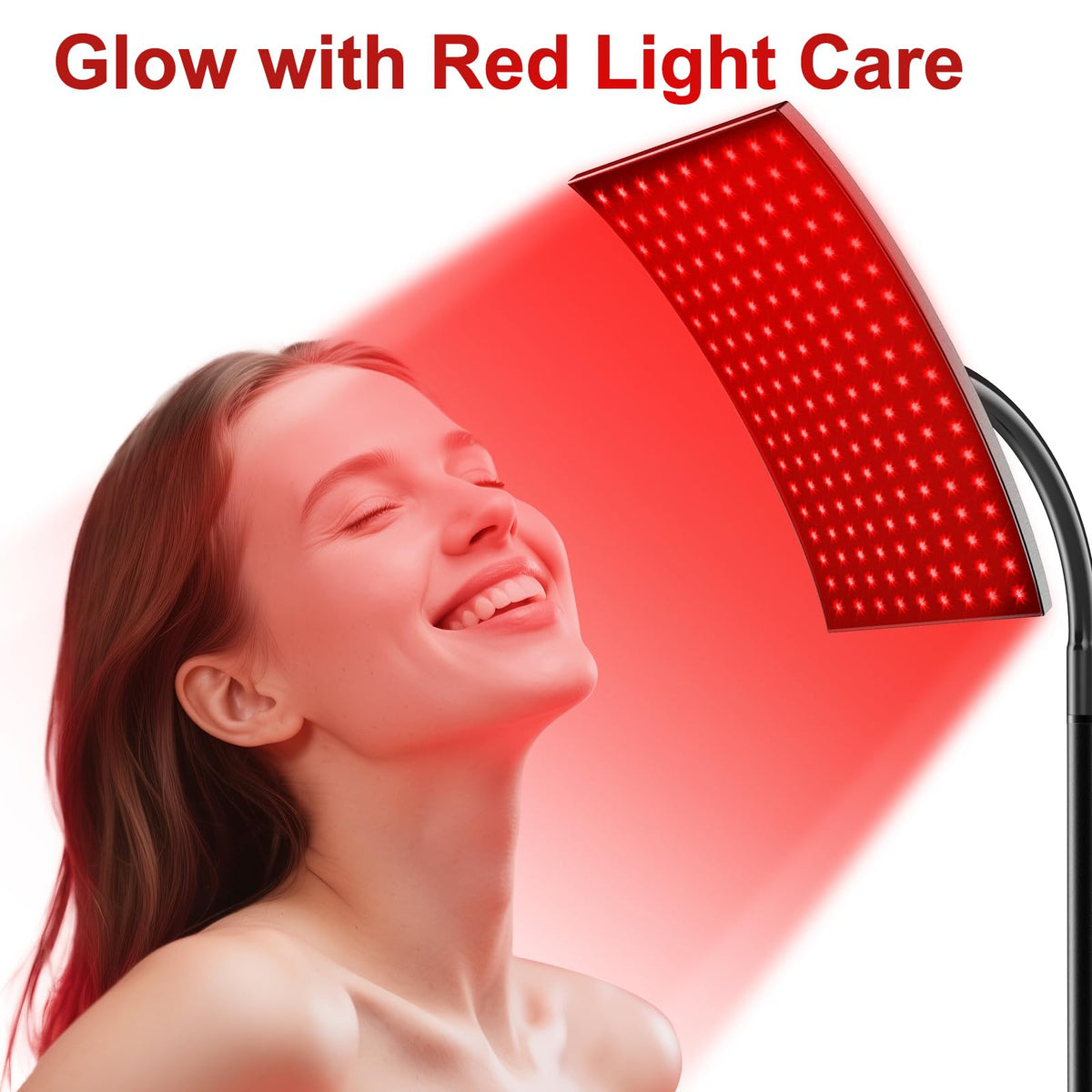 Red Light Therapy for Body Face, Infrared Light Therapy Lamp with Adjustable Stand, 660nm and 850nm Near Infrared LED Lights Panel, Red Infrared Lamp for Full Body