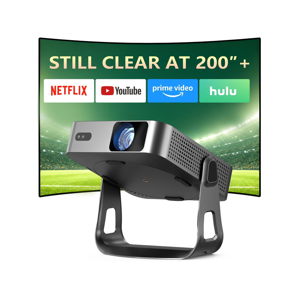 Now with Netflix/1080P-VOPLLS Smart Mini Projector with WiFi and Bluetooth