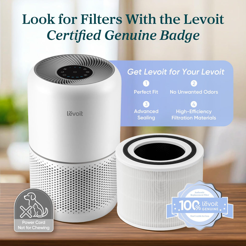 Levoit Air Purifier for Home Pets Hair Allergens in Bedroom Quiet Purifiers