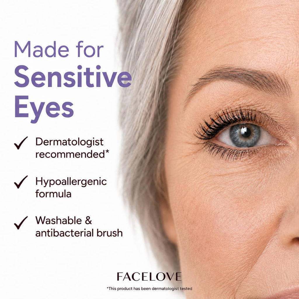 Facelove EVERLOVE Tubing Mascara for Mature Women, Volume & Length