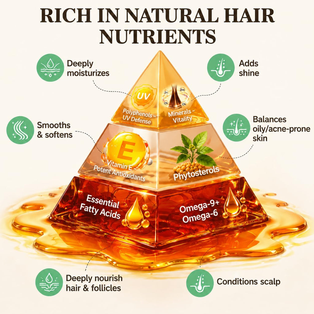 100% Raw Batana Oil for Hair from Honduras, 4.06 Fl Oz, Bright Coffee