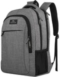 MATEIN Travel Laptop Backpack, 15.6 Inch College School Computer Bag, Grey