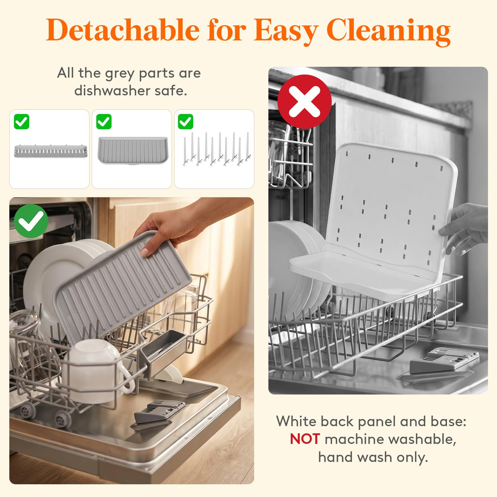 Lifewit 10-Hooks Baby Bottle Drying Rack for Countertop, BPA Free