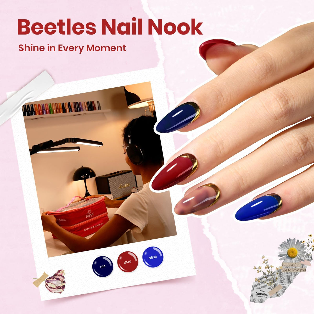 Beetles Gel Nail Polish Set, 119 PCS 100 Colors Gel Polish Kit with Base