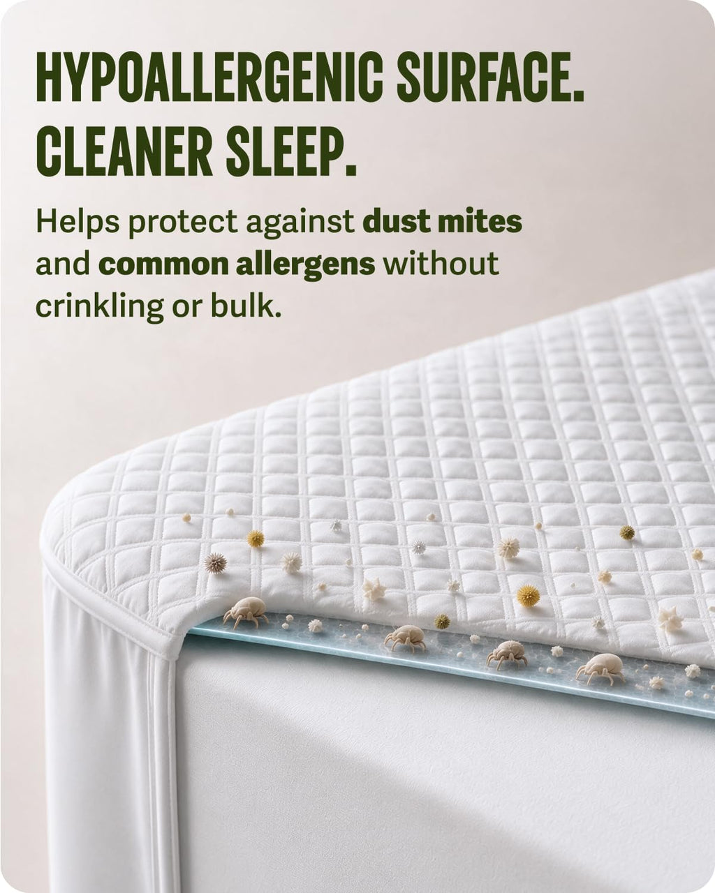 SafeRest Sleepure Waterproof Mattress Protector King Size