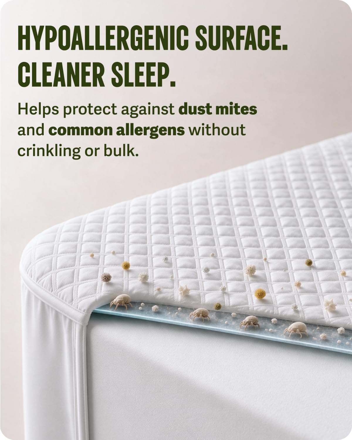 SafeRest Sleepure Waterproof Mattress Protector King Size