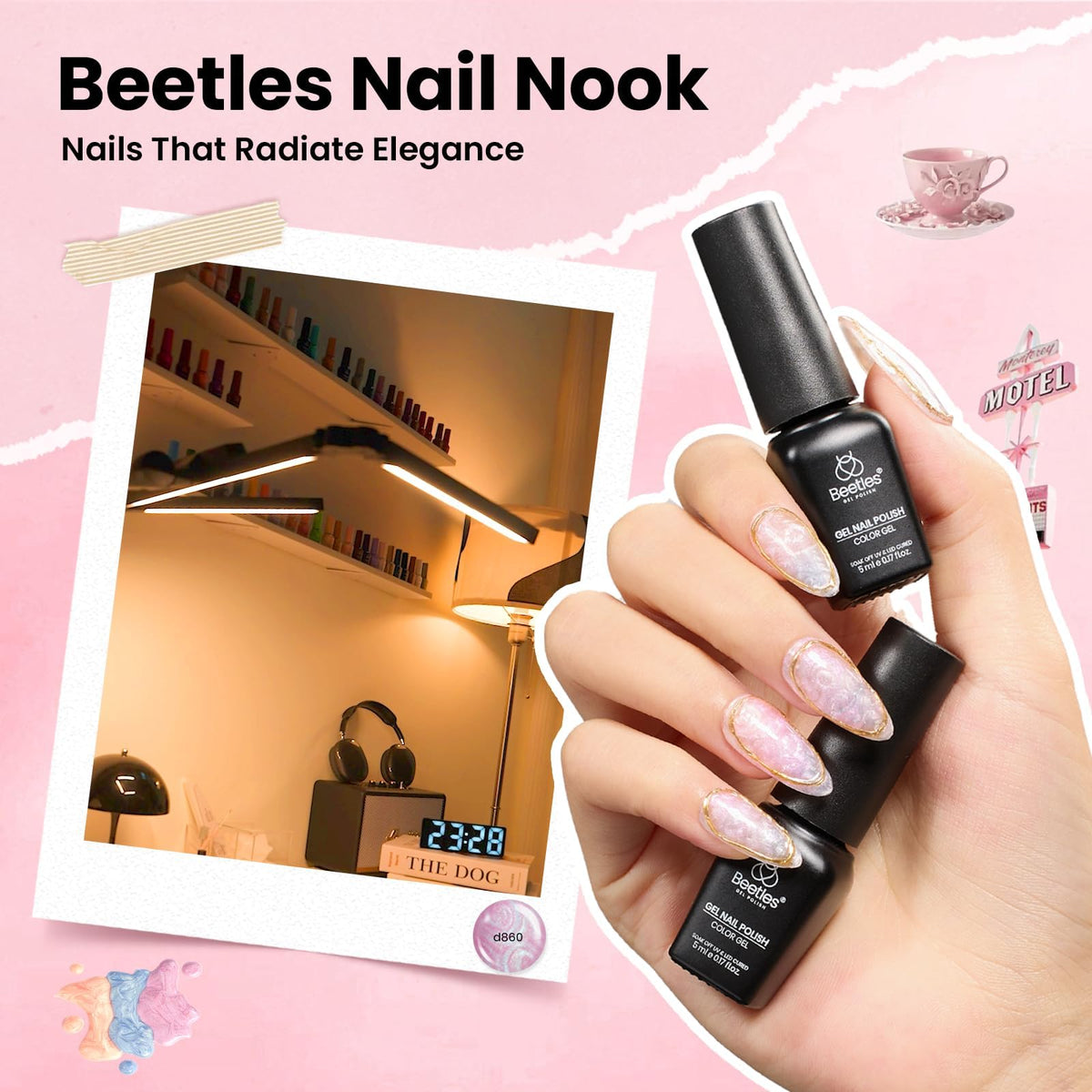 Beetles Gel Nail Polish Set, 119 PCS 100 Colors Gel Polish Kit with Base