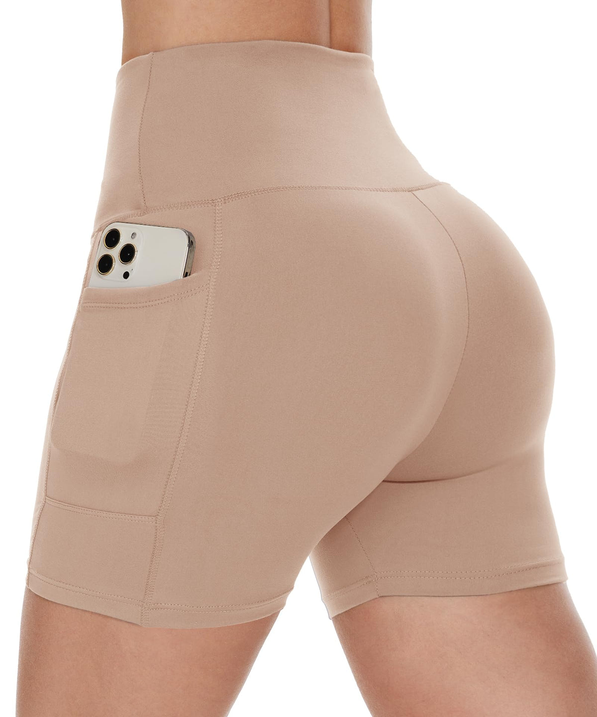 Biker Shorts Women with Pockets - 3"/5"/8" Workout Gym Spandex Yoga Shorts