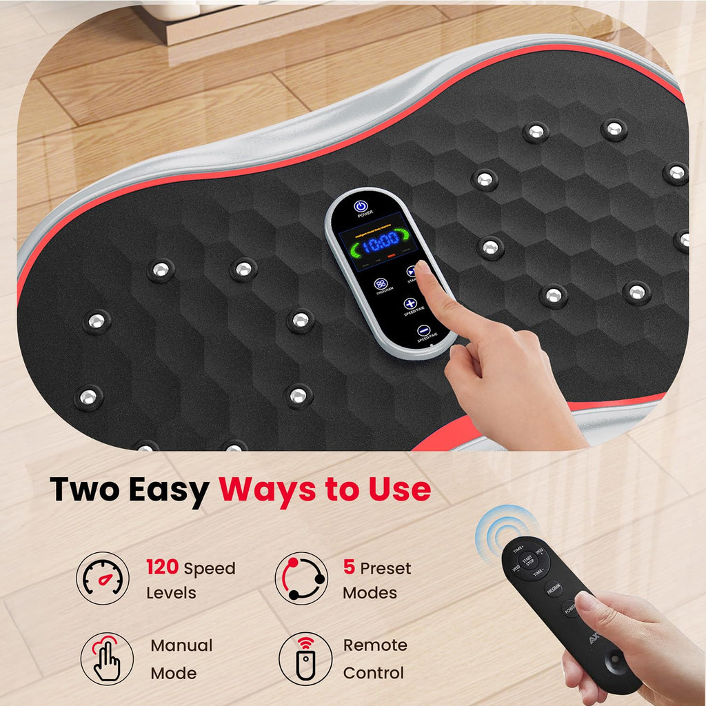 AXV Vibration Plate Exercise Machine Fitness Platform Body Vibrating Board