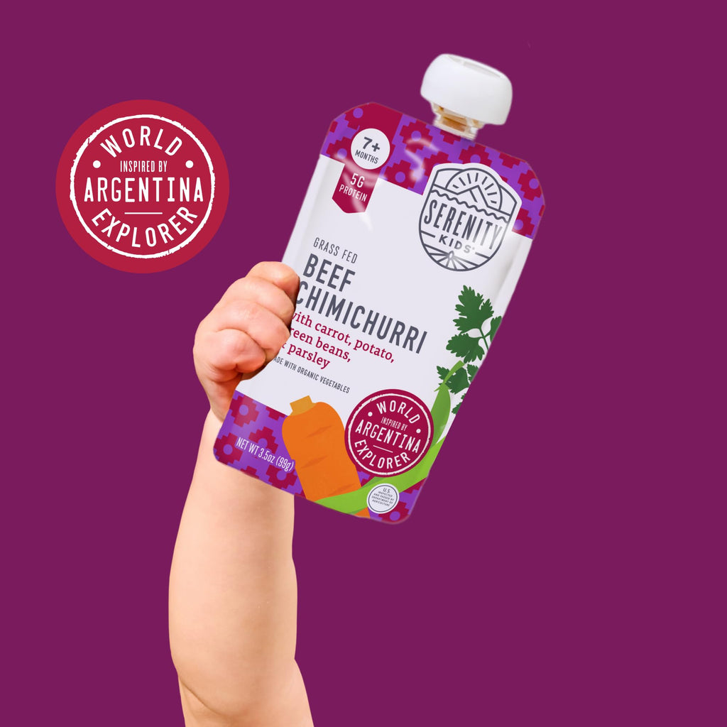Serenity Kids World Explorers Organic Baby Food Pouches, 3.5 Oz, 18 Pack