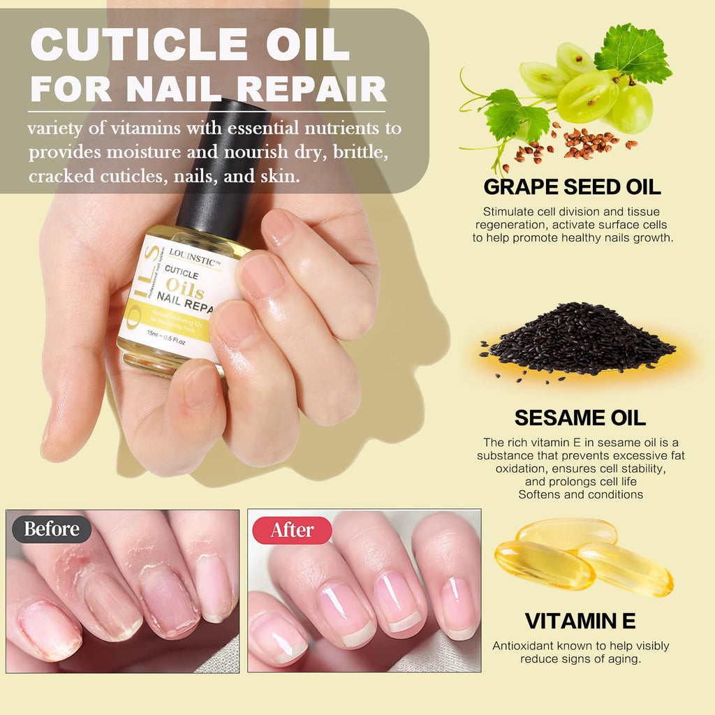 Gel Nail Polish Remover Kit with Cuticle Oil & Latex Tape & Removol Tools