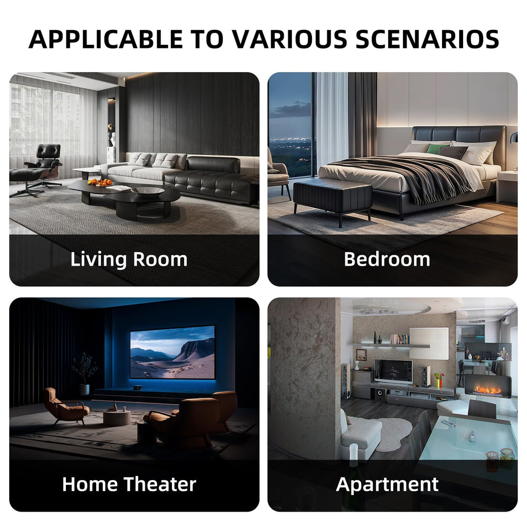 CANMOV Home Theater Seating with Adjustable Headrest with LED Lights, 3 Seat Power Reclining Sofa with Flip Backrest Design, Wireless Charger, Cup Holders, Reading Light and USB Charging Ports, Brown