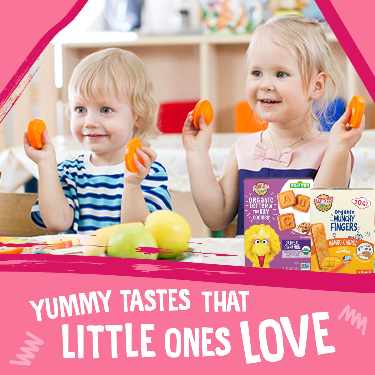 Earth's Best Organic Baby Food, Dissolvable Teething Snack for Babies 6 Months and Older, Strawberry Banana Crunchy Sticks, .56 oz Pack (Pack of 5)