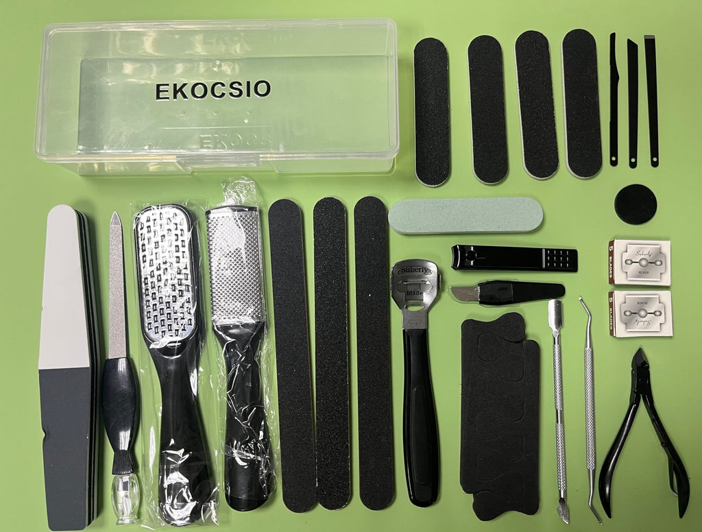 36 in 1 Professional Pedicure Kit, Foot File, Foot Rasp and Callus Remover