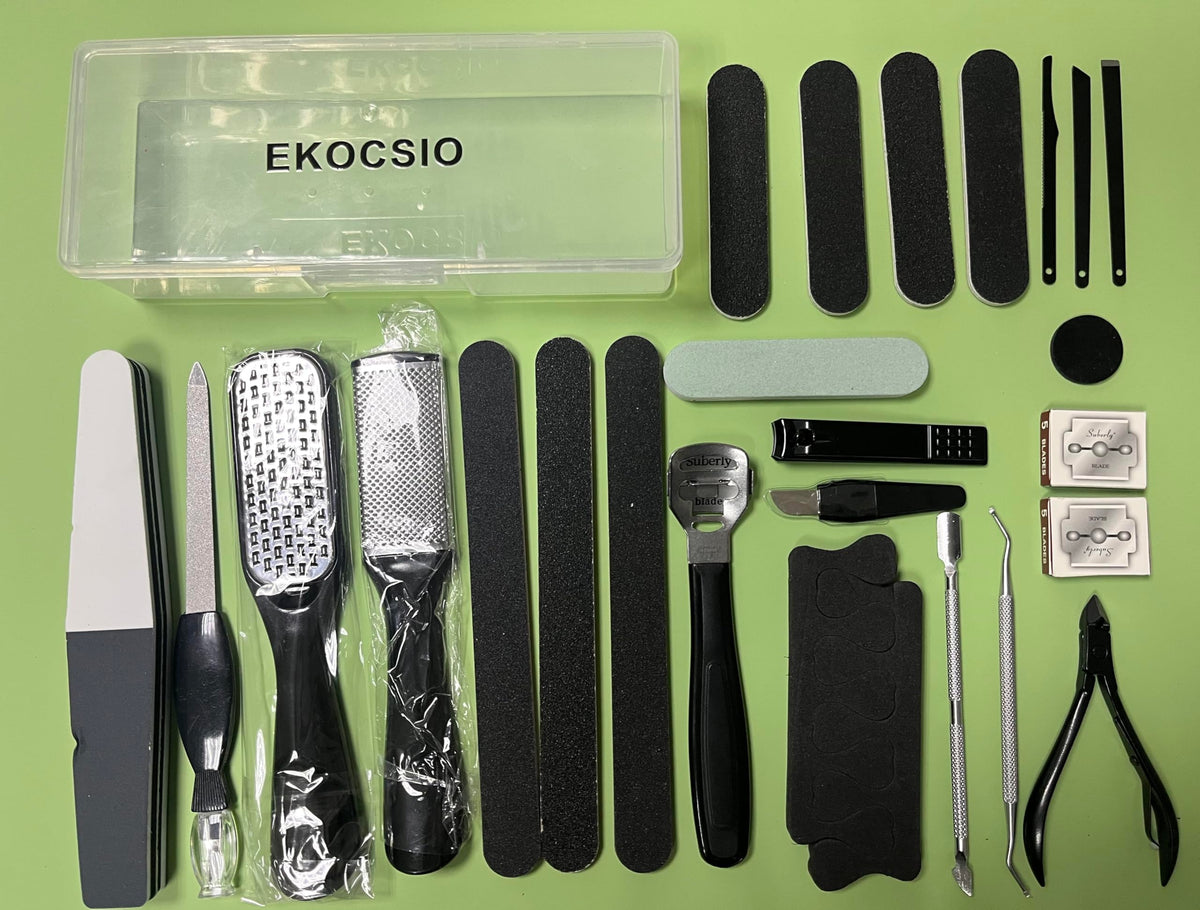 36 in 1 Professional Pedicure Kit, Foot File, Foot Rasp and Callus Remover