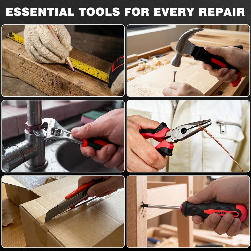 157-Piece Tool Set, 8V Cordless Drill Set, Hand Tool Kit for Men and Women