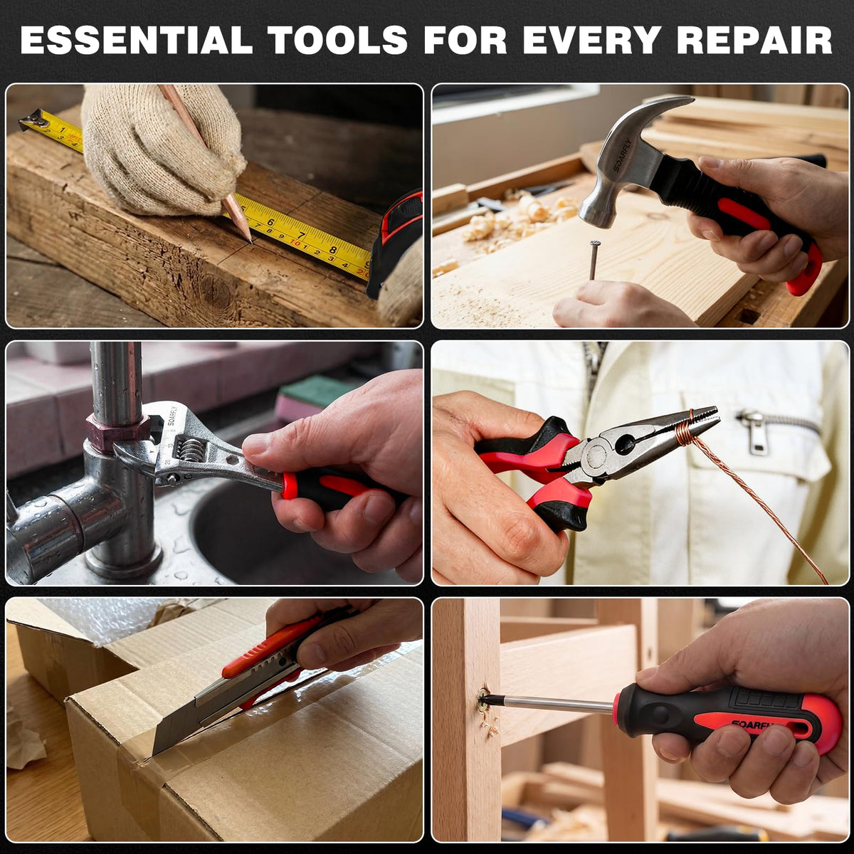157-Piece Tool Set, 8V Cordless Drill Set, Hand Tool Kit for Men and Women