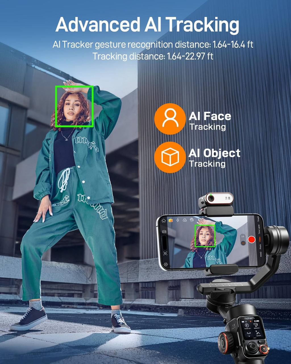 hohem iSteady M7 Gimbal Stabilizer for iPhone & Android, 3-Axis Gimbal