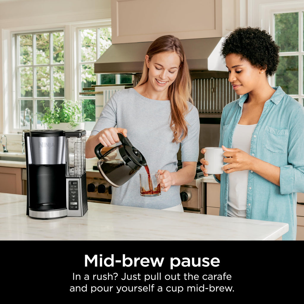 Ninja Fresh Brew Coffee Maker, 12 Cup Glass Carafe, Stainless Steel, CE251