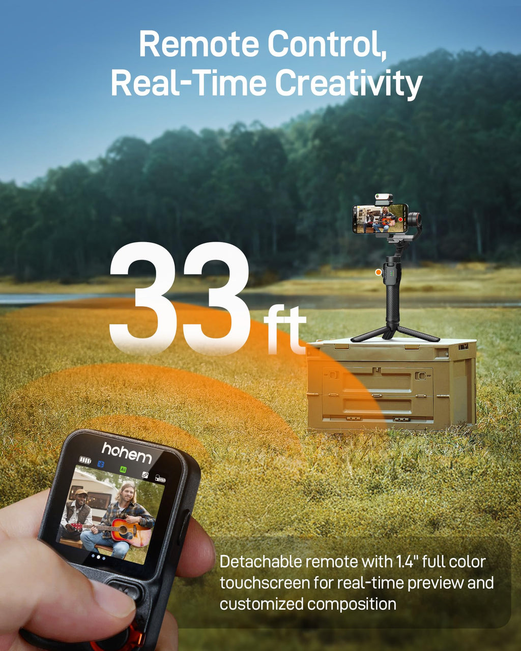 hohem iSteady M7 Gimbal Stabilizer for iPhone & Android, 3-Axis Gimbal