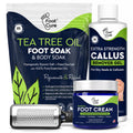 Tea Tree Callus Remover Gel & Foot Soak, Foot Cream for Dry Cracked Feet