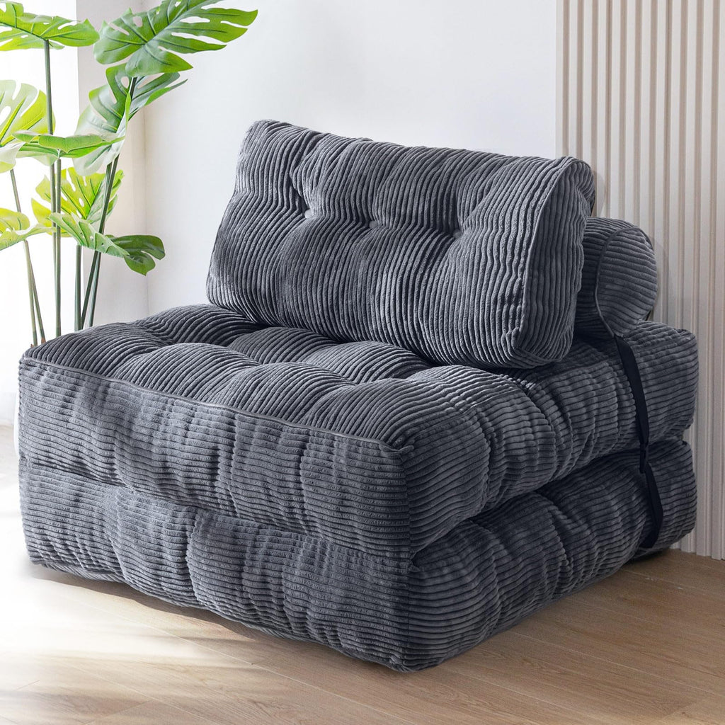 MAXYOYO Folding Sofa Bed, Convertible Chair Bed with Pillow