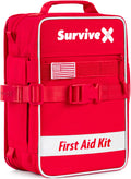 SurviveX Large First Aid Kit, Emergency Kit for 3-4 People