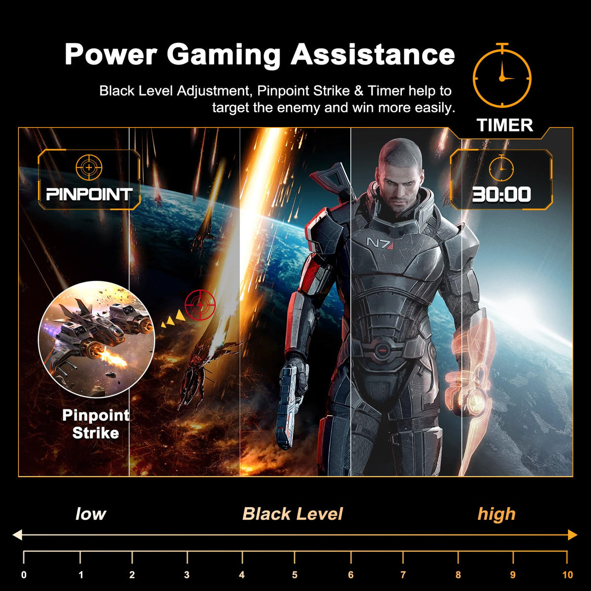SANSUI 24 Inch Curved Gaming Monitor up to 160Hz MPRT 1ms Computer Monitor