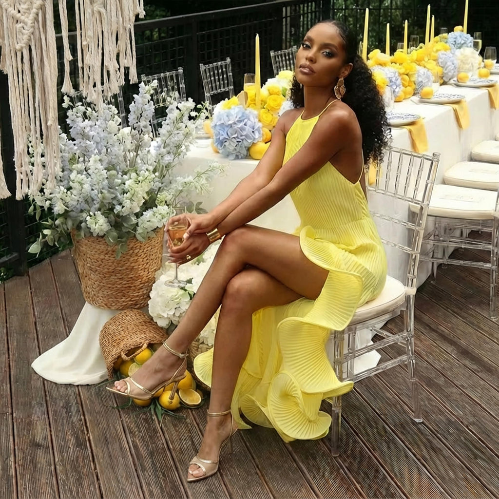 LACIKOSZ Gold Sandals Women Strappy High Heels Dress Sandals Women Mesh Heels Sexy Gold Shoes