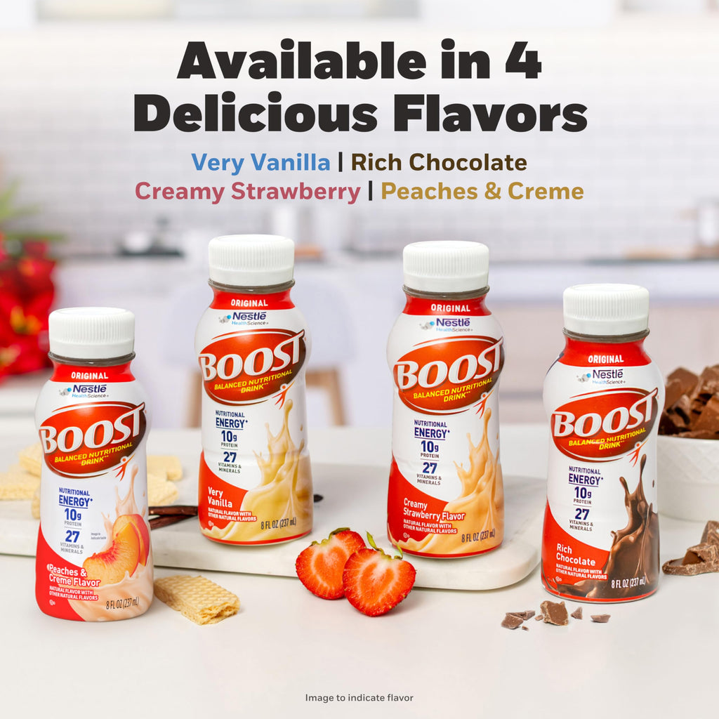 BOOST Original Nutritional Shake, Ready to Drink, Very Vanilla, 24 Pack
